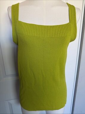Jones New York Knit Tank Top - Lime Green